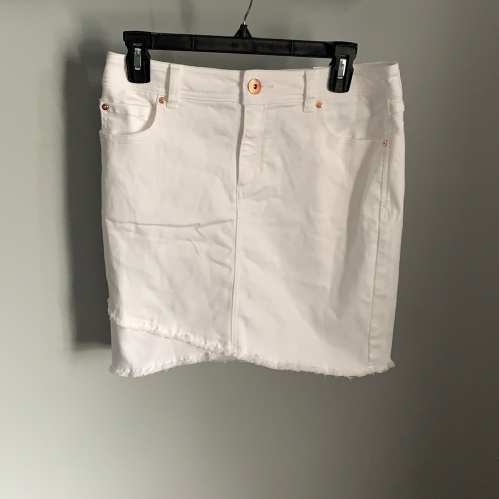 NWT! INC Ladies White & Rose gold Skirt